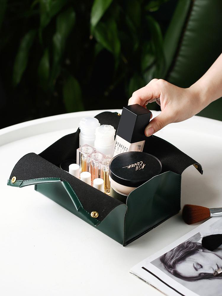 Nordic PU Leather  Tissue Box holder Car Tissue Case Living Room Pumping Paper Storage box Napkin Holder Desktop Napkin Holder