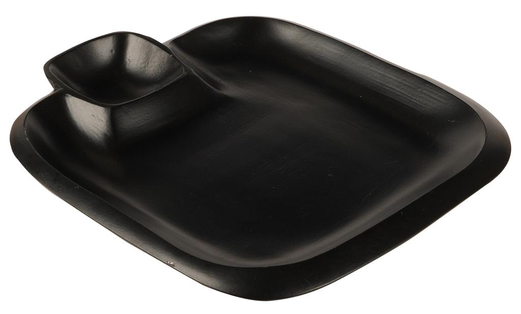 Trifri Serving Plate Appetizer Chip Dip Platter Restaurantware Handle Tray Snack Dessert Plate Utensil Kitchenware Serving