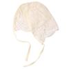 White Infant Lace Hat Flower Girl Bonnet Cap Cute Baby Lace Hat  Newborn