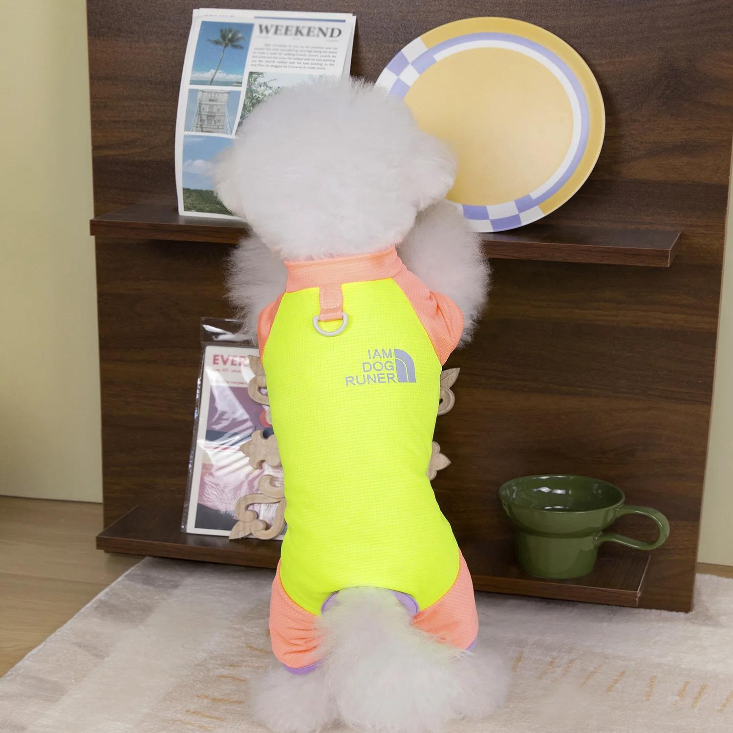 

Clothes for Dog Summer Pet Pets Shirts Shirt Dogs Doggy Puppy Spring Apparel Blouse Clothing Products 2XL зелений