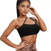 Women's Shock-Absorbing One-Shoulder Sports Bra - Push-up Yoga Tank Top