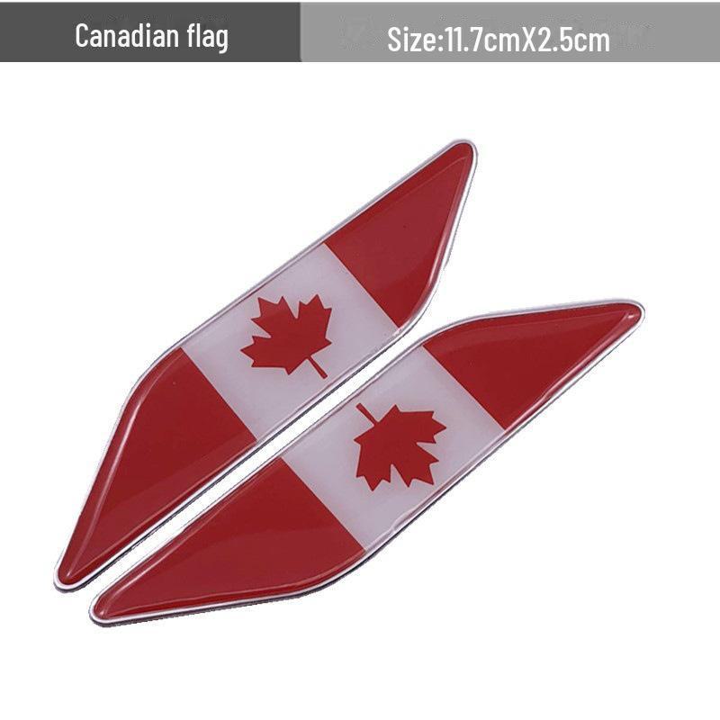 

Декоративная металлическая наклейка для крыльев европейского автомобиля - Германия Франция Италия Канада Canadian flag