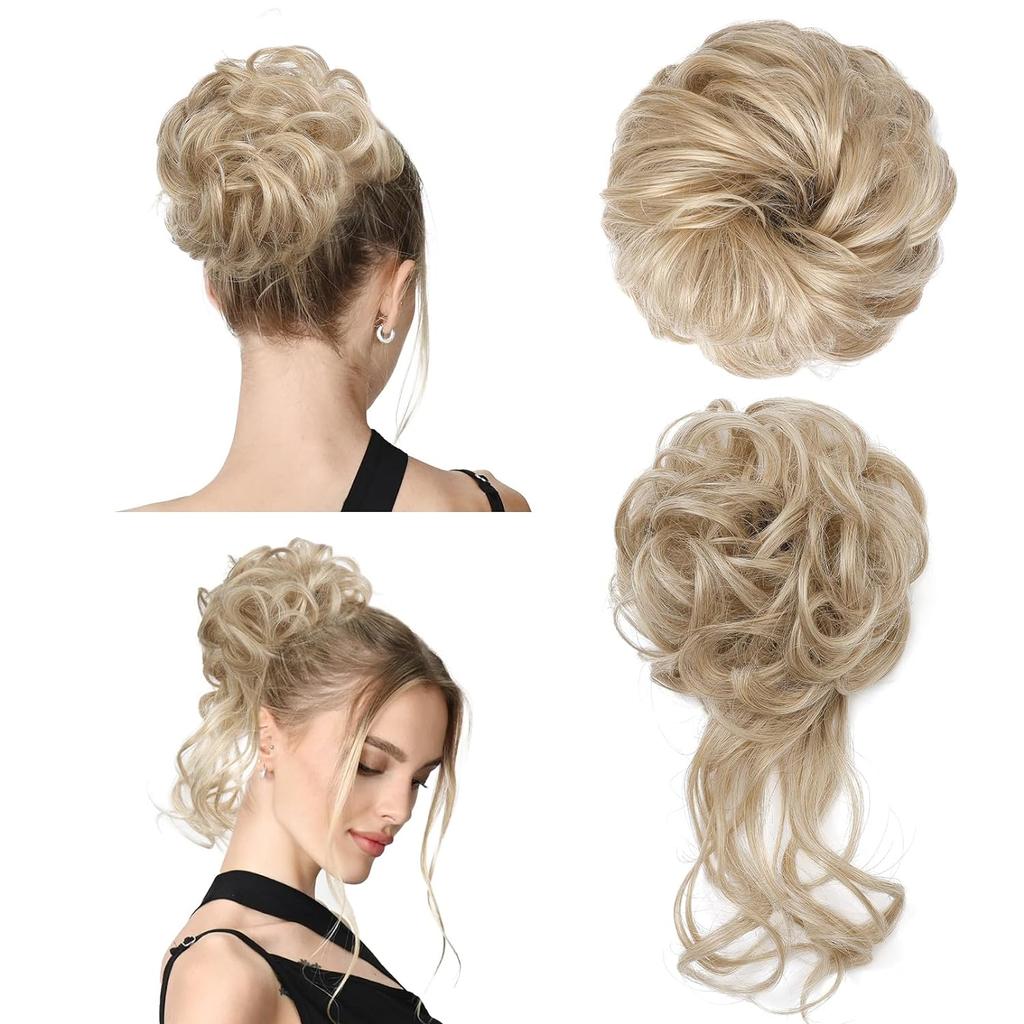 Hair Bun Hair Piece Classic Elastic Scrunchies Fake Hair Bun Ponytail Extensions Messy Hair Bun Accessories for Women