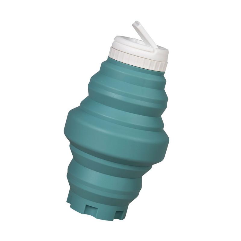 

Pagoda Cup Silicone Folding Water Bottle 500ml Portable Outdoor Sports Travel Telescopic Leakproof Lightweight 500ml