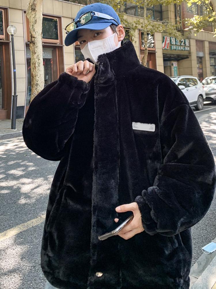 Мужская зимняя модная хлопковая куртка с длинными рукавами — фото 4