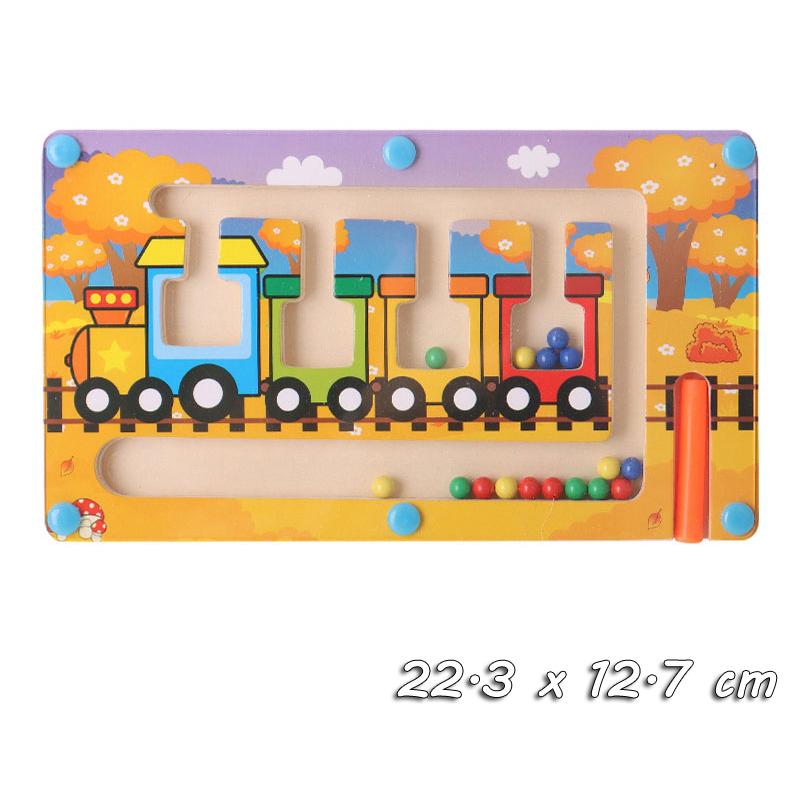 

Magnetic Sorting Games Montessori Toys Maze Board Learning Color Number Garbage Classification Wooden Educational Toys for Kids
