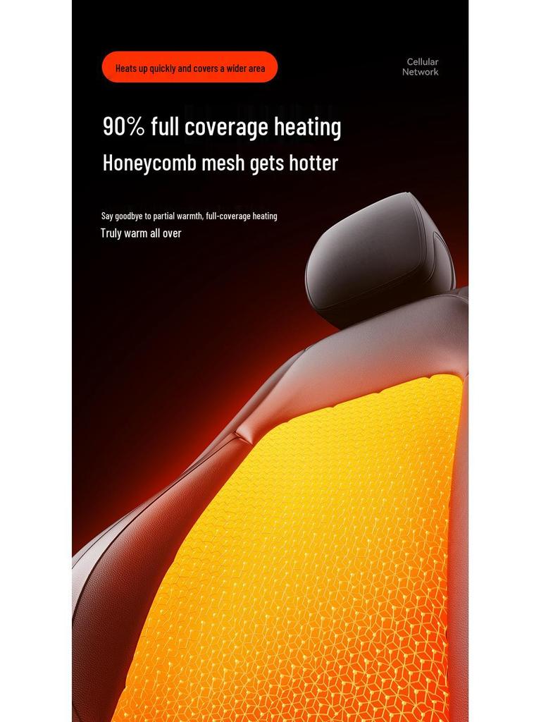 Graphene Heated Car Seat Pad with Massage - Universal Winter Seat Cushion