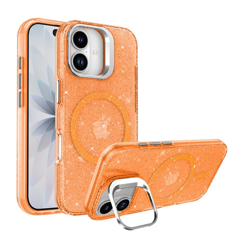 New for IPhone 17 Promax Phone Case Magnetic Starry Glitter 16E Anti Drop for Apple 15 Protective Case