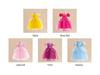 Girls' Cinderella Cosplay Dress - Puff Sleeve Frozen-Style Mesh Dress