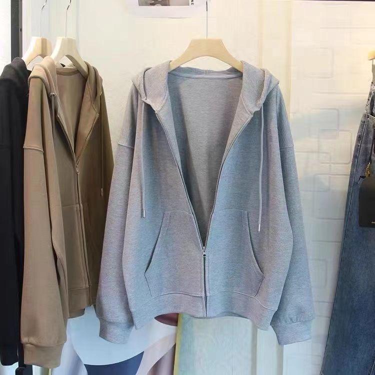 Trendy Oversized Women's Hoodie: Spring/Summer Thin Sun Protection Jacket & Loose Cardigan