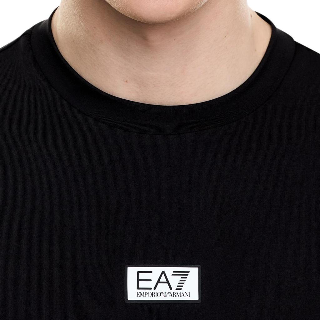 Emporio Armani EA7 Solid Color Crew Neck Logo T-Shirt Men Tops 7M001370-AF17770-UC001