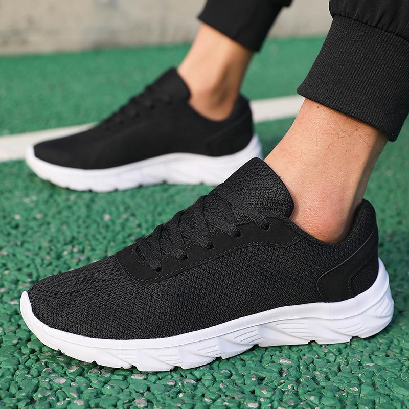 Summer New Mens Running Shoes Comfortable Lace-up Lightweight Gym Casual Jogging Shoes Tenis Outdoor Slip on Walking Sneakers