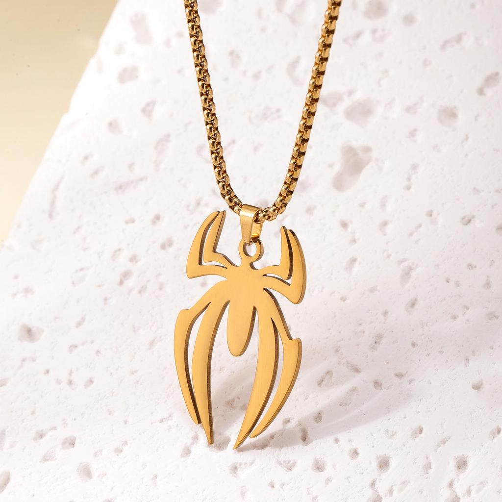 Trendy Titanium Steel Necklace: Unisex Stainless Steel Hollow Star Pendant, Long Chain