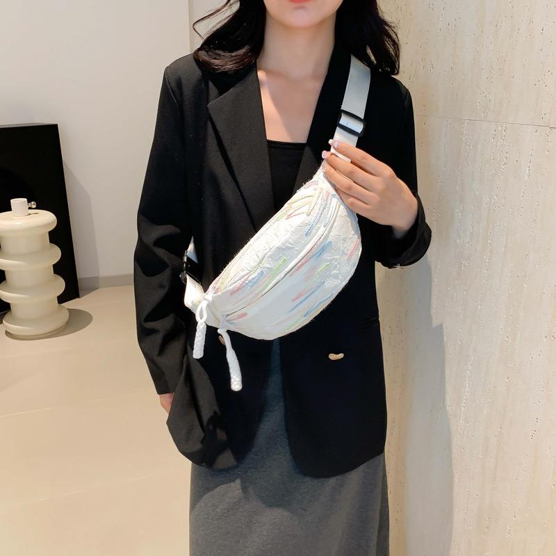 Schulter-Brusttasche Damen neue Tasche Damen kleine frische Umhängetasche Sportnische Student vielseitige Bauchtasche