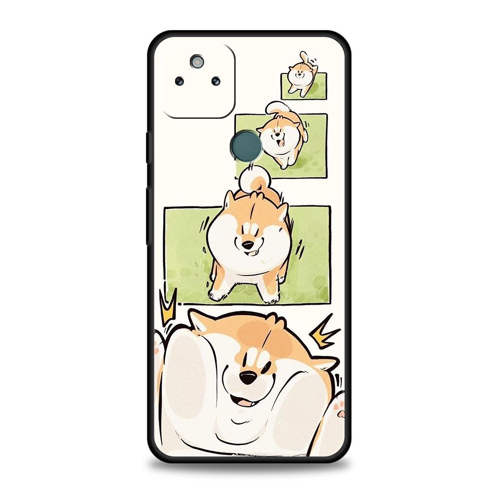 Cute Corgi Dog Phone Case Cover for Google Pixel 10 9 8 7 6 9A 8A 7A 6A Pro Shockproof Soft TPU 10 Pro XL Shell Fundas Capas Bag