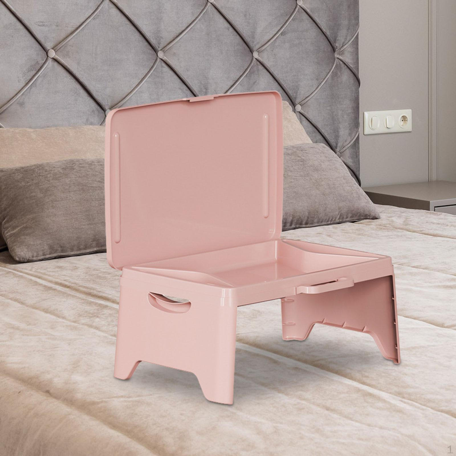 

Folding Laptop Desk Lap Working Tray Comfortable Multifunctional Lazy Computer Bed Table рожевий