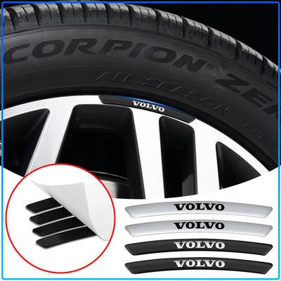 Aluminum Car Wheel Hub Badge Tire Rim Stickers Decoration Accessories Emblem For 240 C70 S40 S50 S60 S70 S80 S90 V40 V50 V60 V90 XC40 XC60 XC90