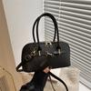 Retro Small Crossbody Bag For Women With Spliced Fabric And Zipper Closure For Daily Use