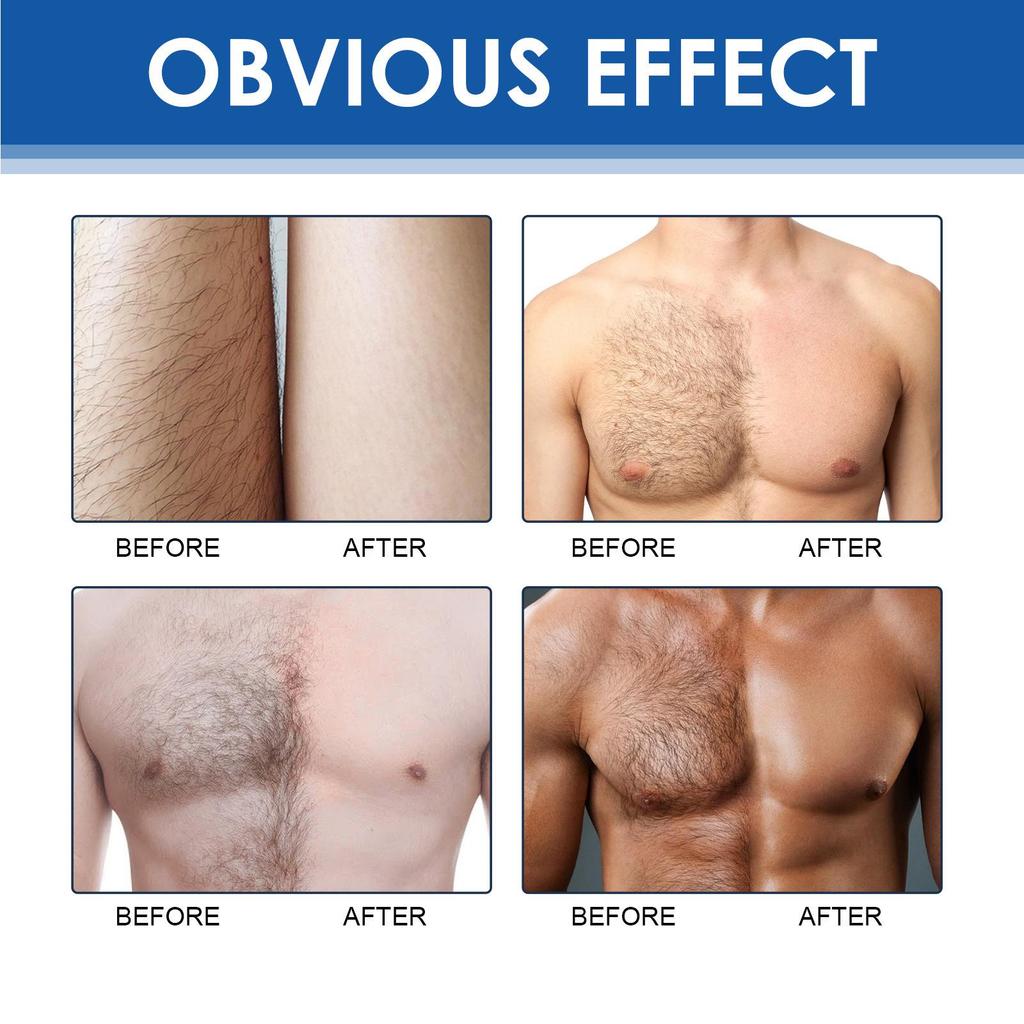 1pcs Men's Hair Removal Cream With 60ml Gentle And Non Irritating Cleaning Hair Removal Cream For Men's Armpits, Arms, And Legs