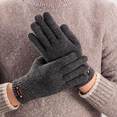 Thick Warm Men's Winter Gloves Single/Double-layer Touch Screen Glove Cold-proof Gloves  Outdoor