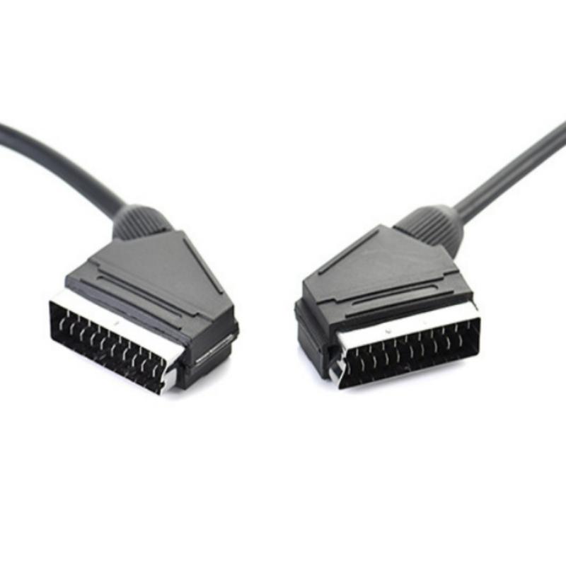 SCART-Stecker auf SCART-Stecker 21-Pin Datenverbindungskabel Scart-Kabel Scart-Schnur Für Videokonverter Spielkonsolen-Zubehör