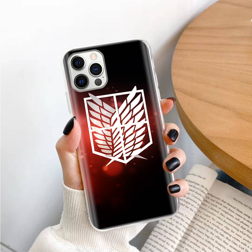 Attack on Titan TPU Case for iPhone XR 7 8 14 15 11 12 13 X XS Pro Max Xiaomi Redmi 13C Note 9 Samsung A22 S23 S24 Ultra Plus VIVO