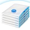 6 Pack Vacuum Storage Bags with Hand Pump Space Saver Vacuum Seal Storage Bags for Clothing Bedding Travel Lugggage Organizer