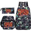 "¡VAMOS ESPAÑA" Spain Themed 3Pc Backpack Set Boy Girl Student Fashion Mini Crossbody Bag and Pencil Case Suit Unisex Mochilas