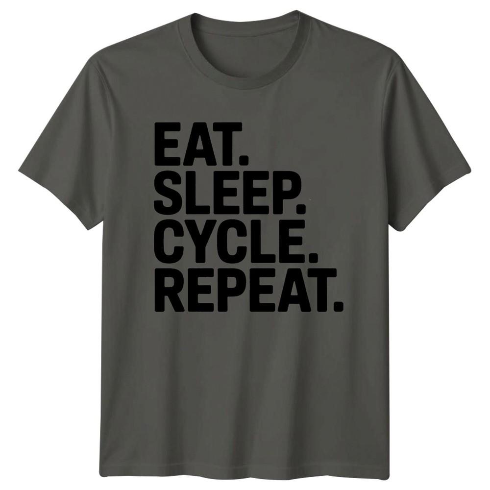 Eat Sleep Cycle Repeat TShirt Cycling Sport Birthday Gift For Him And Her S