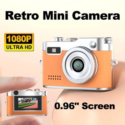 Retro Mini Digital Camera 0.96 Inch Screen Hd 1080p Portable Kids Travel Camera For Outdoor Campus Photo Video Shooting