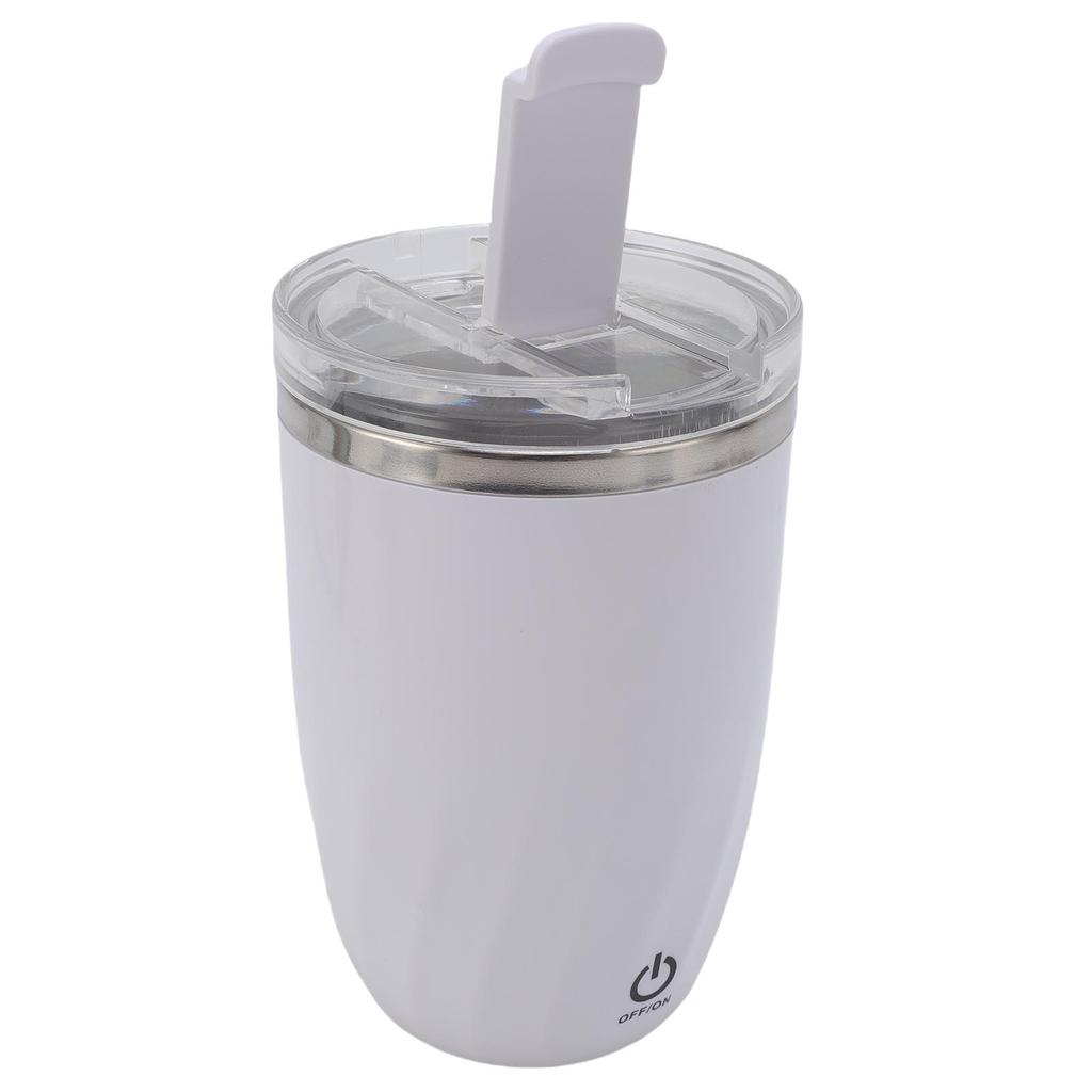 380ML Automatic Stirring Coffee Mug 304 Stainless Steel Auto Magnetic Coffee Cup Electric Mixing Mug for Home Office Gym