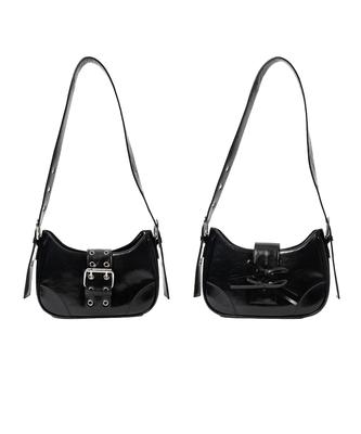 WEGO Mehrweg-Umhängetasche, Halbmond-Design mit Gürtel, Damen, Koreanischer Girly Street Style, Geschenk, Frühling, Sommer, Herbst, Winter, Damen, Größe F,
