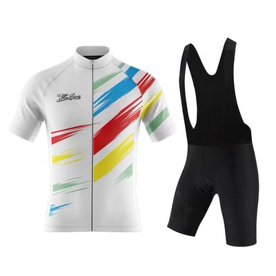 Męski rowerowy kombinezon z krótkim rękawem, odprowadzający wilgoć, top rowerowy na rower szosowy, amortyzujące spodenki rowerowe, zestaw oddychającego kombinezonu rowerowego 2026 Lato