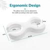1pcs Memory Foam Beauty Pillow for Side Sleepers - Anti-Wrinkle & Neck Lines Face Design with Orthopedic Neck Support