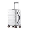 Aluminum-Magnesium Alloy Suitcase with Universal Wheels, 20/24/28-inch