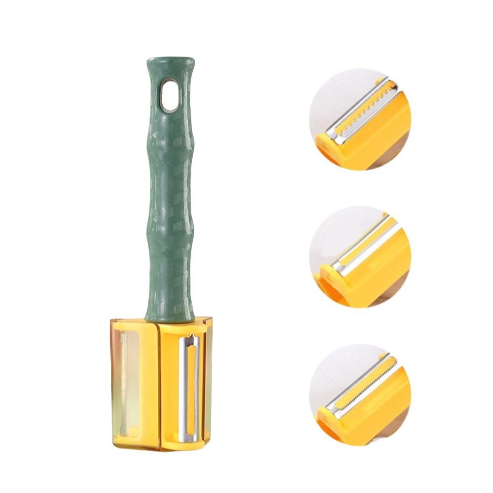 Hanging Fruit Scraper Stainless Steel Storage Peeler 3 In 1 Fruit Vegetable Peeler Household зелёный