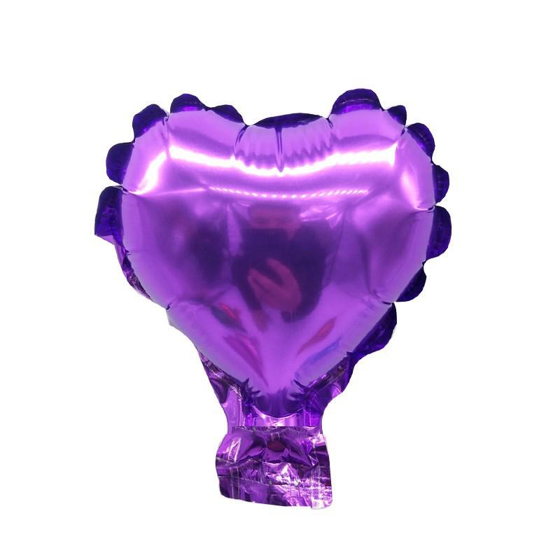 5-Inch Heart & Star Foil Balloons for Birthday Party or Wedding Decorations