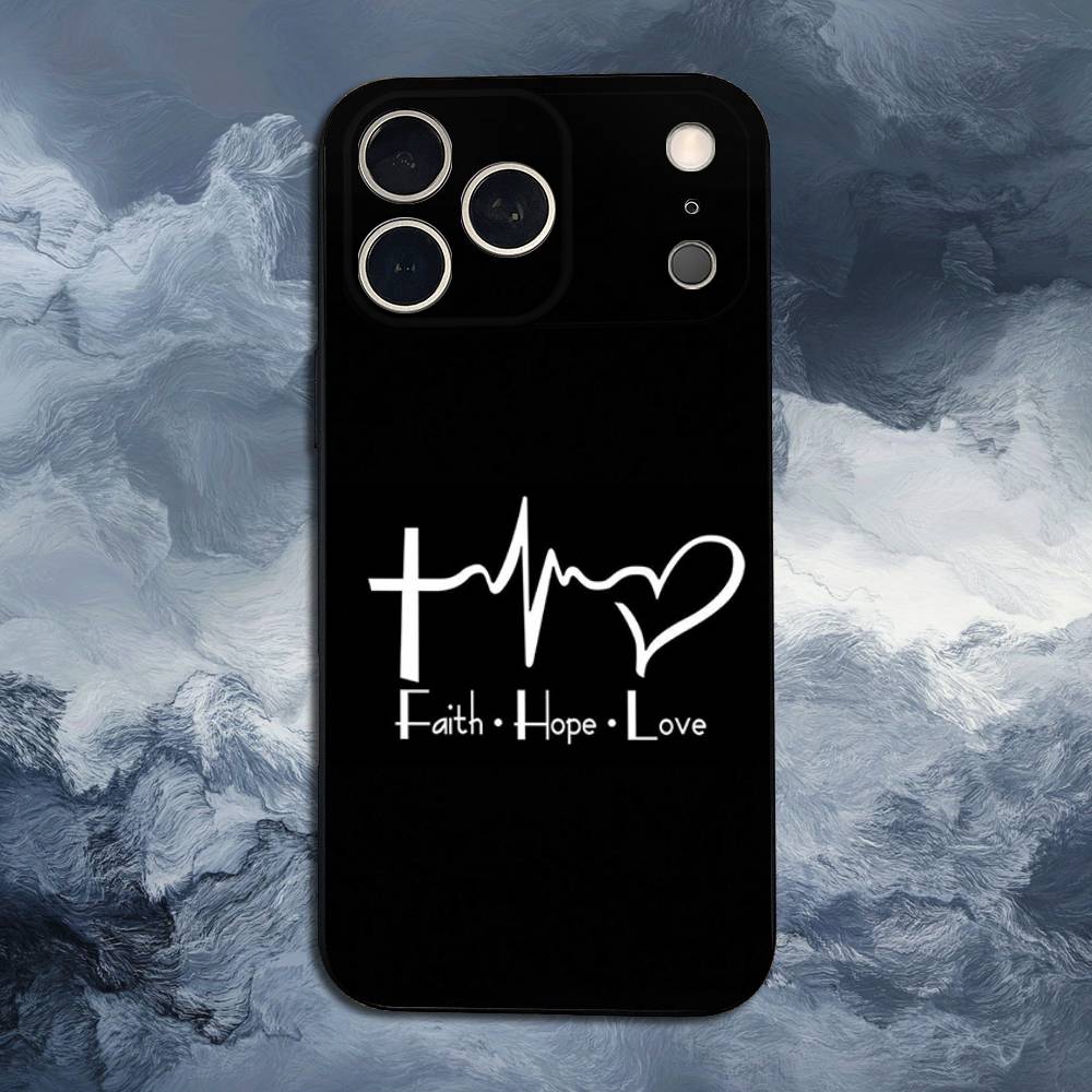 

Verse Christian Jesus Bible Phone For iPhone 13,12,15,14,11,16,17,Plus,Pro Max,XS,X,XR,SE,Mini,8,7,Soft Silicone Black iPhone17Pro