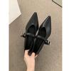2025 New Autumn Women's Pointed Toe Mary Jane Shoes - Soft Leather, Versatile & Stylish