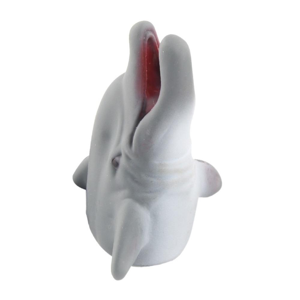 Simulation Animal Finger Puppet Toy Vinyl Animal Head Model Toy  Birthday Gifts