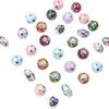 Acrylic Beads Fantasy Color Plated Pattern Ball Charms for DIY Necklace Bracelet Earring Jewelry Making