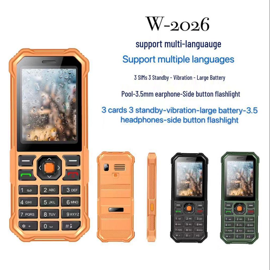 Mobile Phone with Ultra-Long Standby, Bluetooth, Type-C, Multi-Language, Internet Access Compatibility
