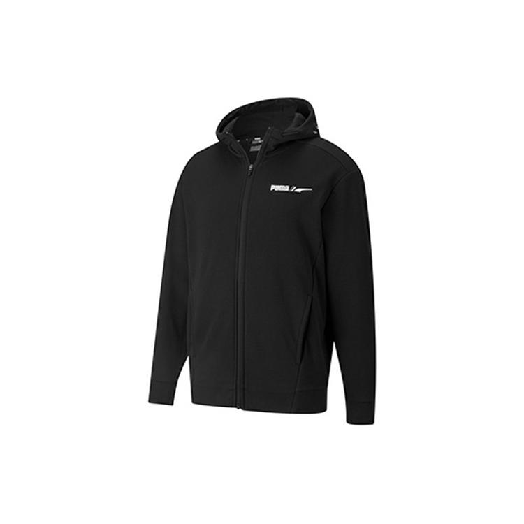 PUMA Jackets Men's Black Hooded Thickened Other 84652801