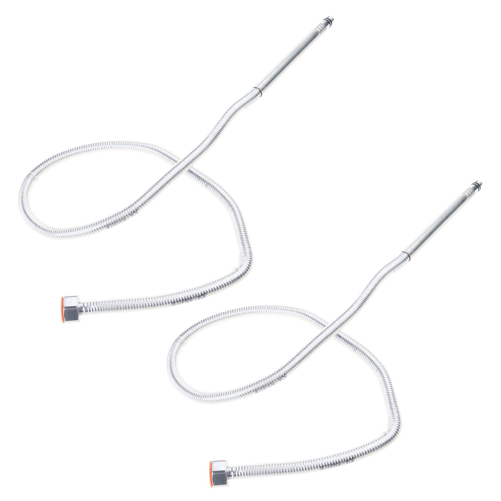 

2 шт. Шланг для душа из нержавеющей стали, Шланг для смесителя, Труба для подвода горячей и холодной воды, Замена, Соединительная труба для нагревателя, Прочный A