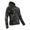 Sudadera con capucha de forro polar camuflada táctica para hombre Viper
