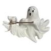 Unique Ghostly Walking Dog Statue Resins Crafts Figurine Ornament for Halloween Festivals Home and Garden Decoration
