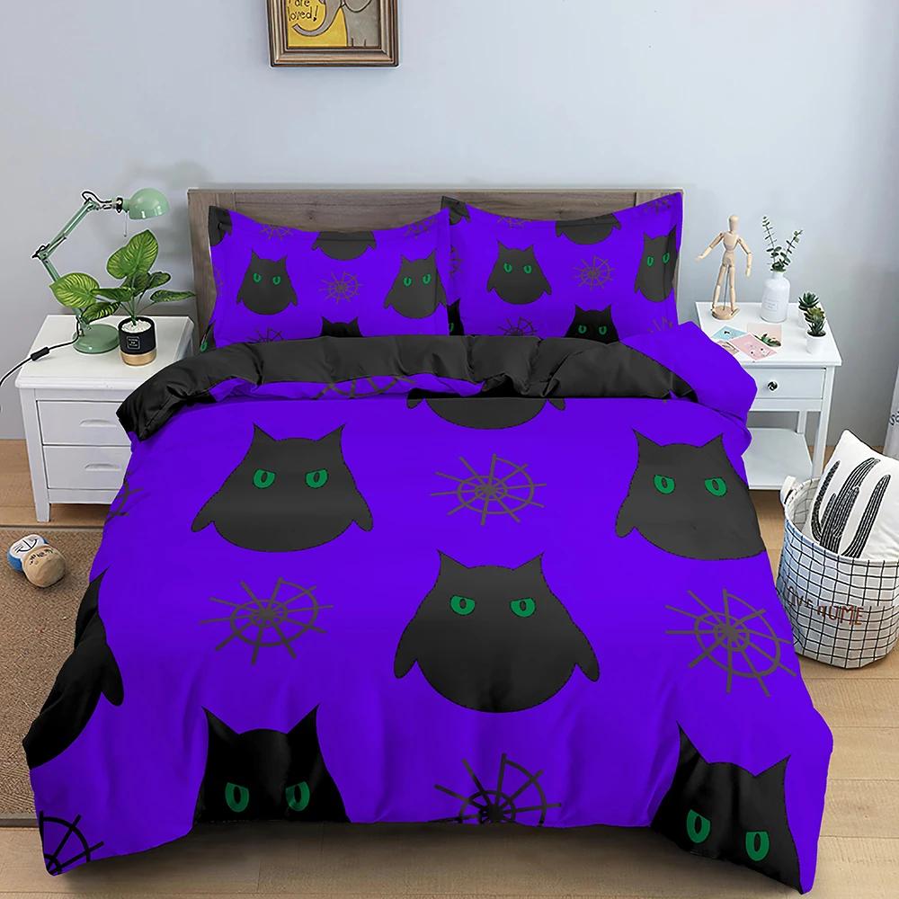 Halloween Decorations Duvet Cover Twin Cartoon Pumpkin Comforter Cover Lantern Ghost Quilt Cover Kids Boys Girls Holiday Gifts