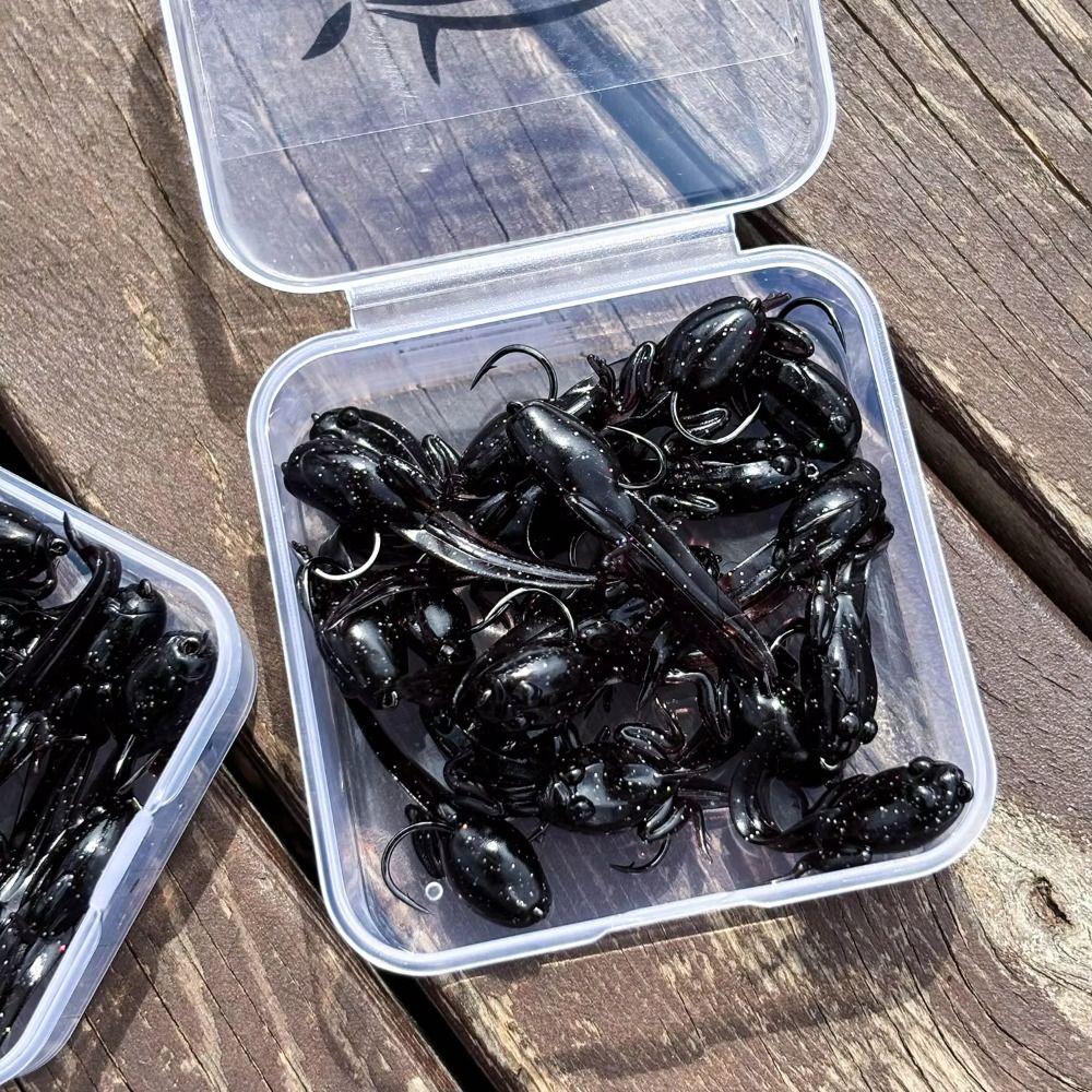 With Hooks Artificial Soft Bait Box Packaging TPE Floating Bait Bass Fishing