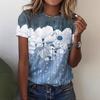 Women's T-shirt Floral Print 3D Digital Print New Women's T-shirt 3211 EMA