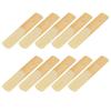 10Pcs Tenor Saxophone Reeds Musical Instrument Accessories for Beginners Wood Color